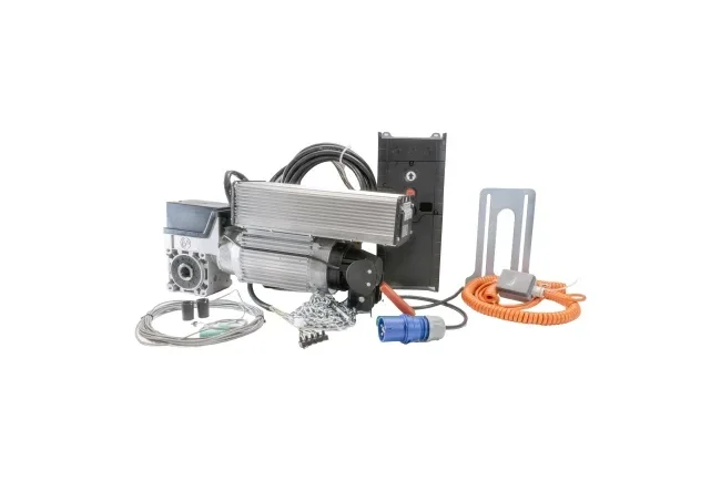 Aandrijfset SE14.100FU-25,40 DES(E20), noodketting (SK), DW, TS970, 7m, 230V