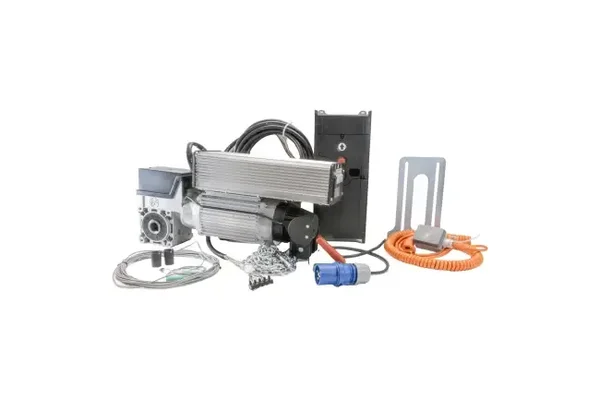 Aandrijfset SE14.100FU-25,40 DES(E20), noodketting (SK), DW, TS970, 7m, 230V