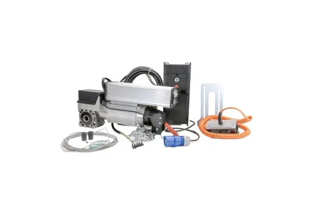 Aandrijfset SE14.100FU-25,40 DES(E20), noodketting (SK), OPTO, TS971, 7m, 230V