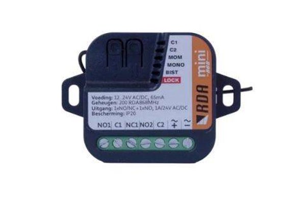 Ontvanger MINI868, 2-kanaals, 868MHz, 200 geheugenplaatsen