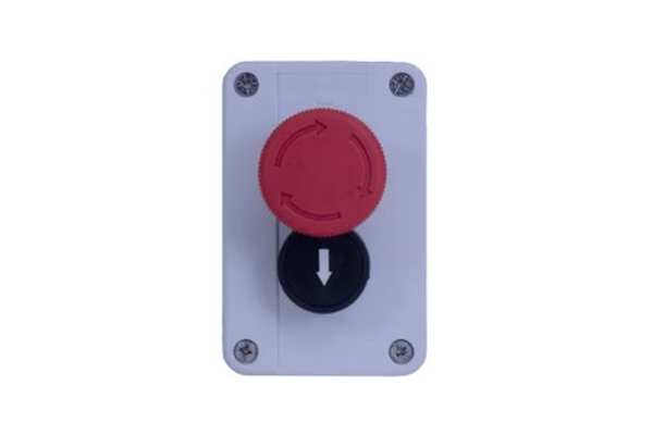 Knopbediening opbouw ODK2N, puls en noodstop, 2-knops