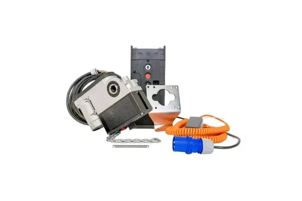 Aandrijfset SE8.60FU-25,40 DES(E14), noodketting (SK), DW, TS970, 7m, 230V