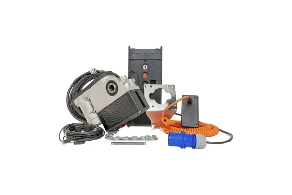 Aandrijfset SE8.60FU-25,40 DES(E14), noodketting (SK), OPTO, TS970, 7m, 230V