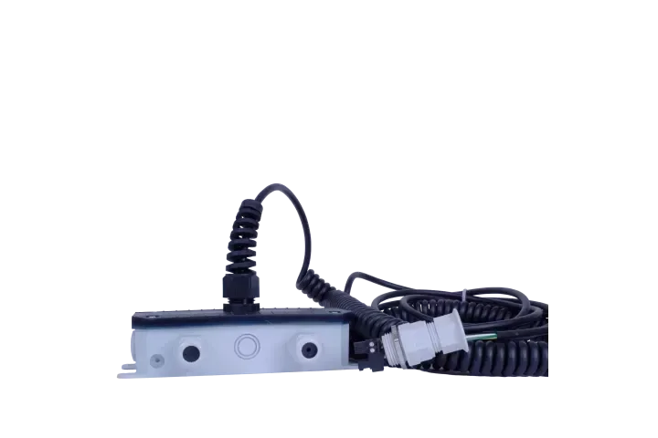 Spiraalkabel 200-90-35 cm met aansluitdoos voor optosensoren, schroefbaar