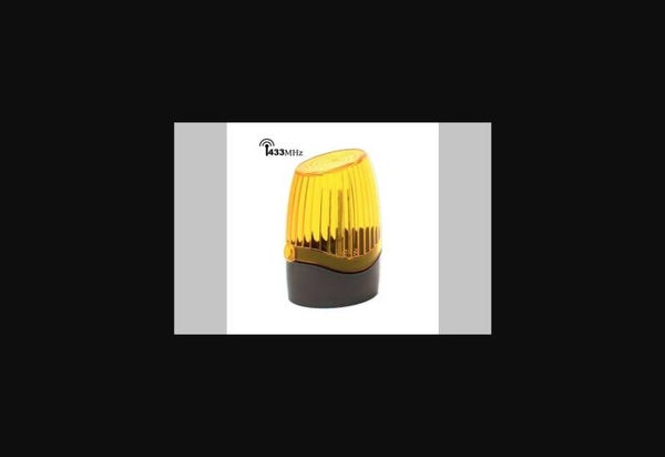 Flitslamp LED Pegasus, geel, 12/24Vdc/230Vac