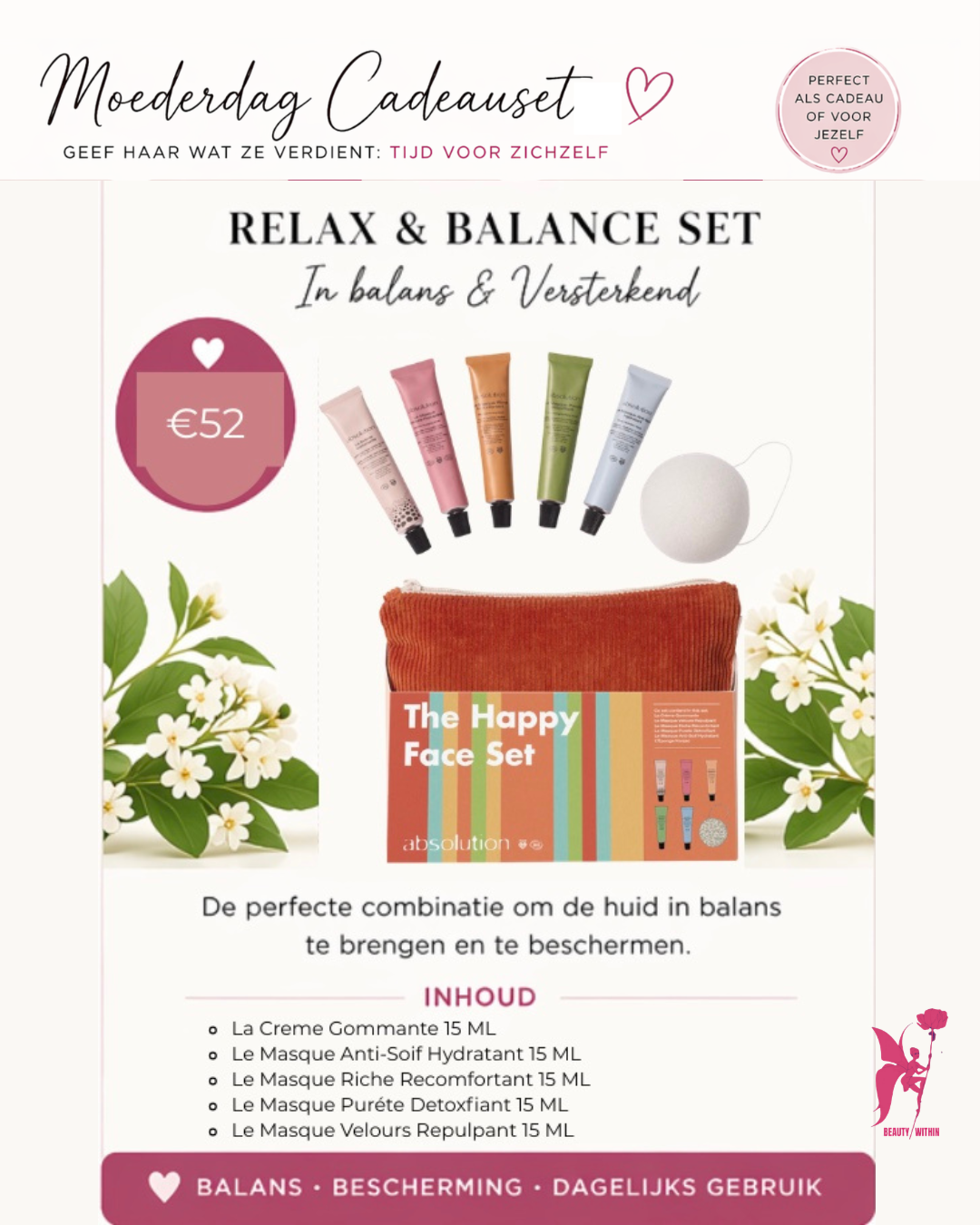 Absolution The Happy Face Set - Gift set - Masker set