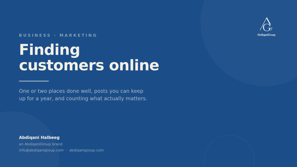 Finding Customers Online