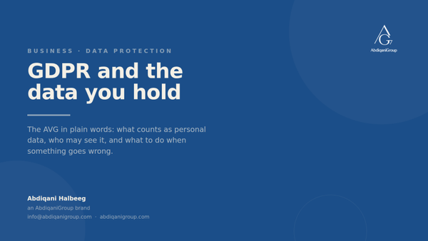 GDPR and the Data You Hold