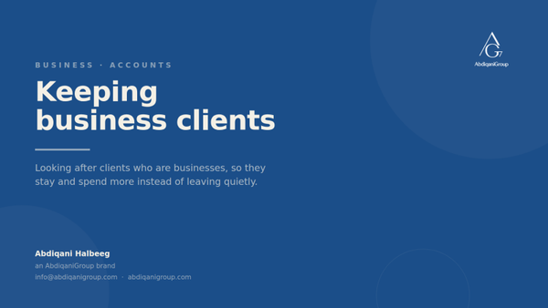 Keeping Business Clients