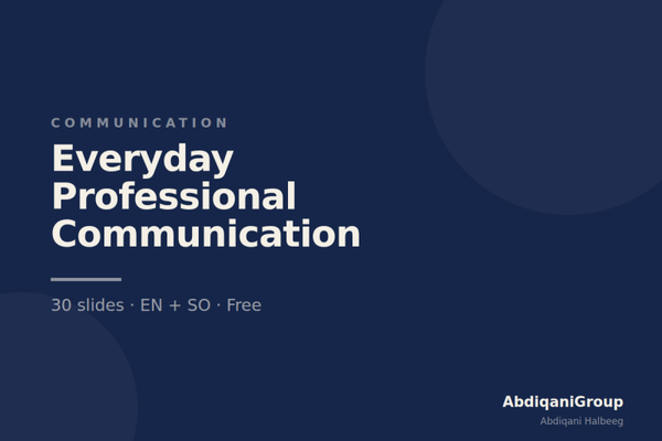 Everyday Professional Communication — Email, Phone and Meetings