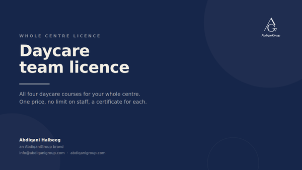 Daycare Team Licence — All Four Courses, Whole Centre