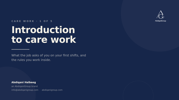 Introduction to Care Work