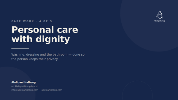 Personal Care with Dignity