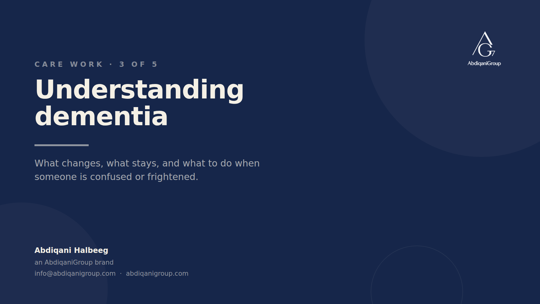 Understanding Dementia