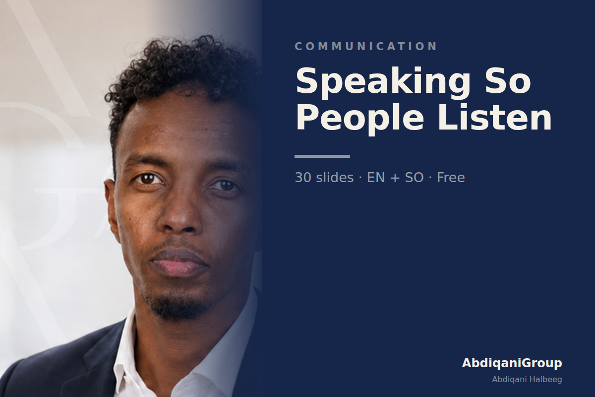FREE: Speaking So People Listen — Talks, Presentations & Nerves