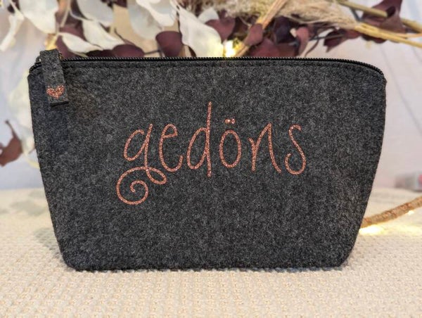 Filz Kosmetiktasche S gedöns