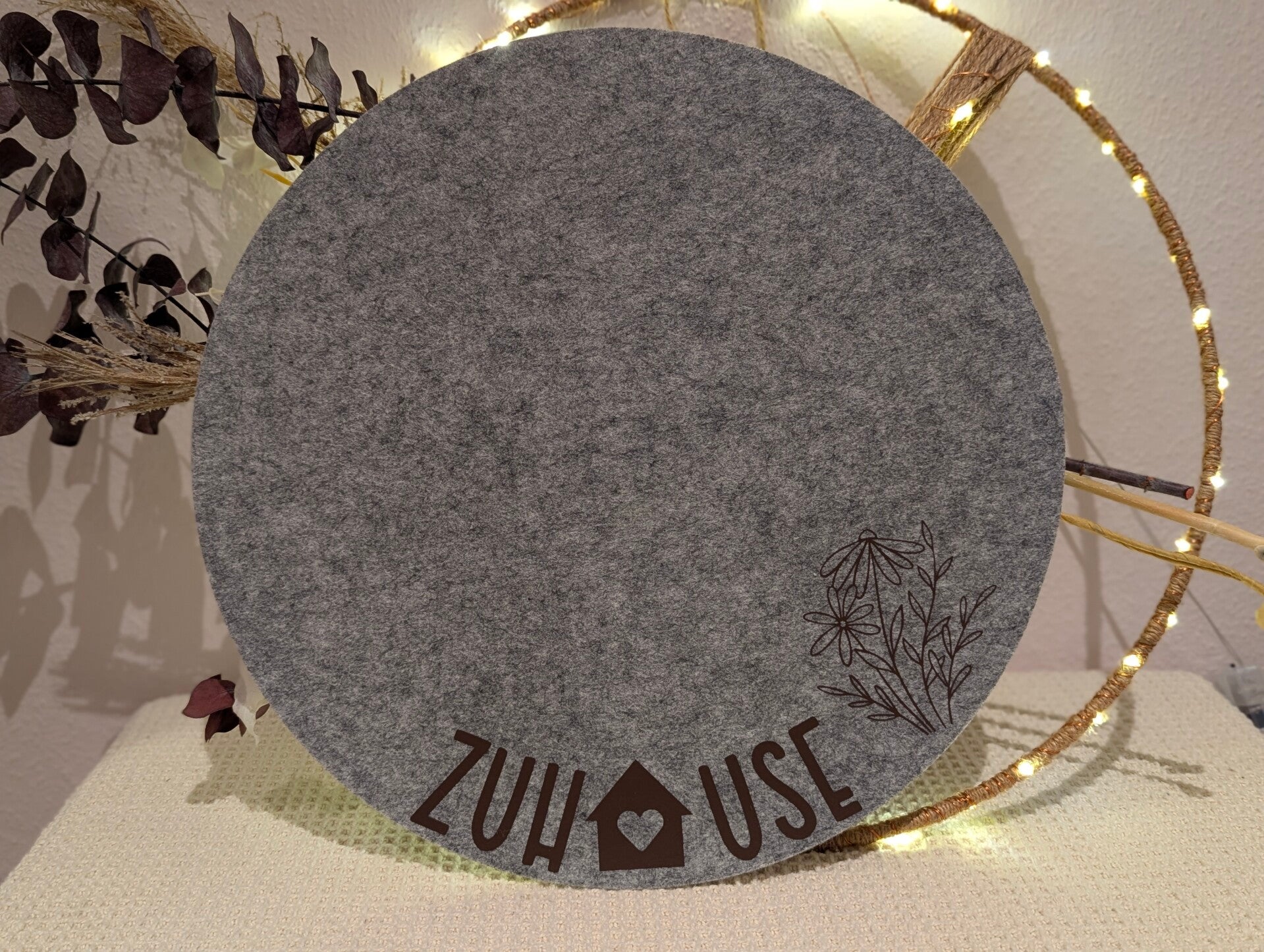 Tischset rund Zuhause