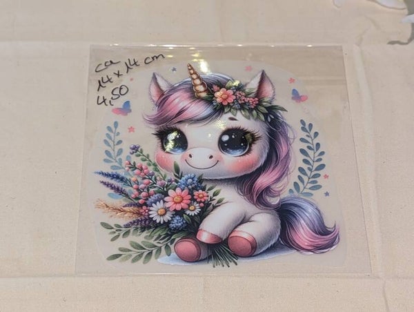 Bügelbild Einhorn