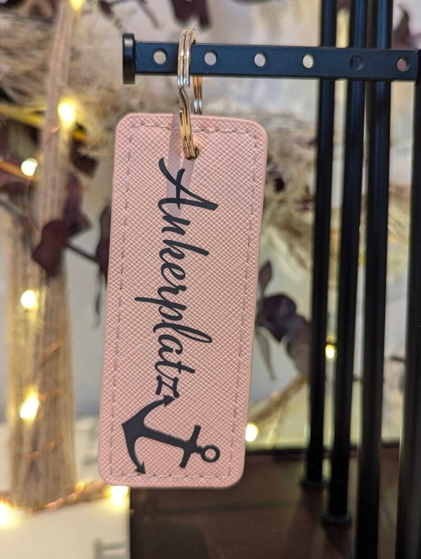 Schlüsselanhänger Ankerplatz rosa