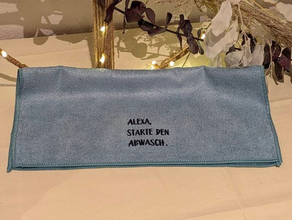 Spüllappen "Alexa, starte den Abwasch."