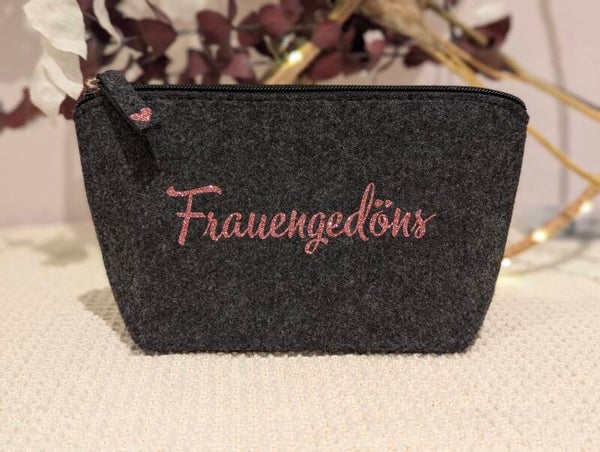 Filz Kosmetiktasche S Frauengedöns