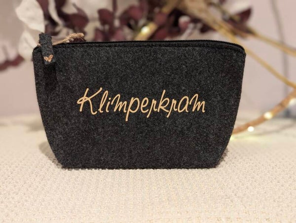 Filz Kosmetiktasche S Klimperkram