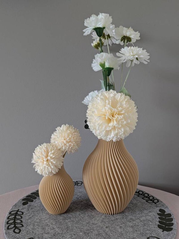 Vasen in 3 Größen, beige