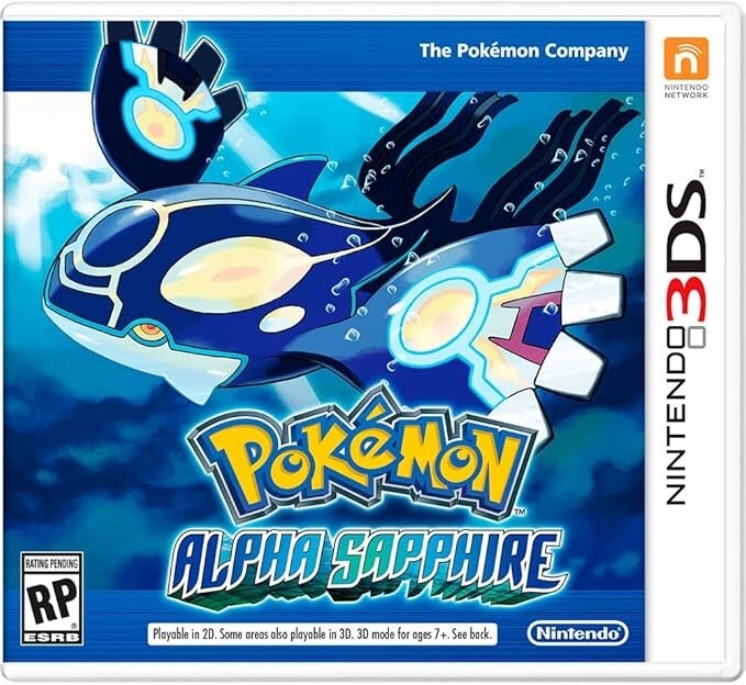 ANCIEN JEU POKÉMON VERSION SAPHIR ALPHA NINTENDO 3DS - VF. NEUF SOUS BLISTER