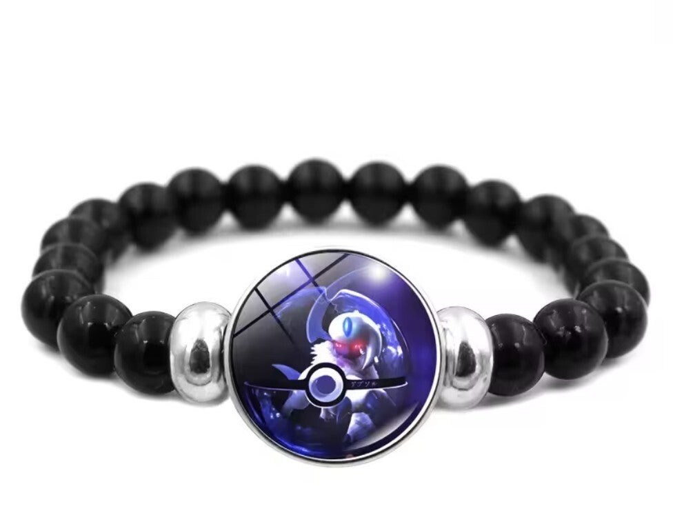 Bracelet pierre obsidienne Pokémon Absol