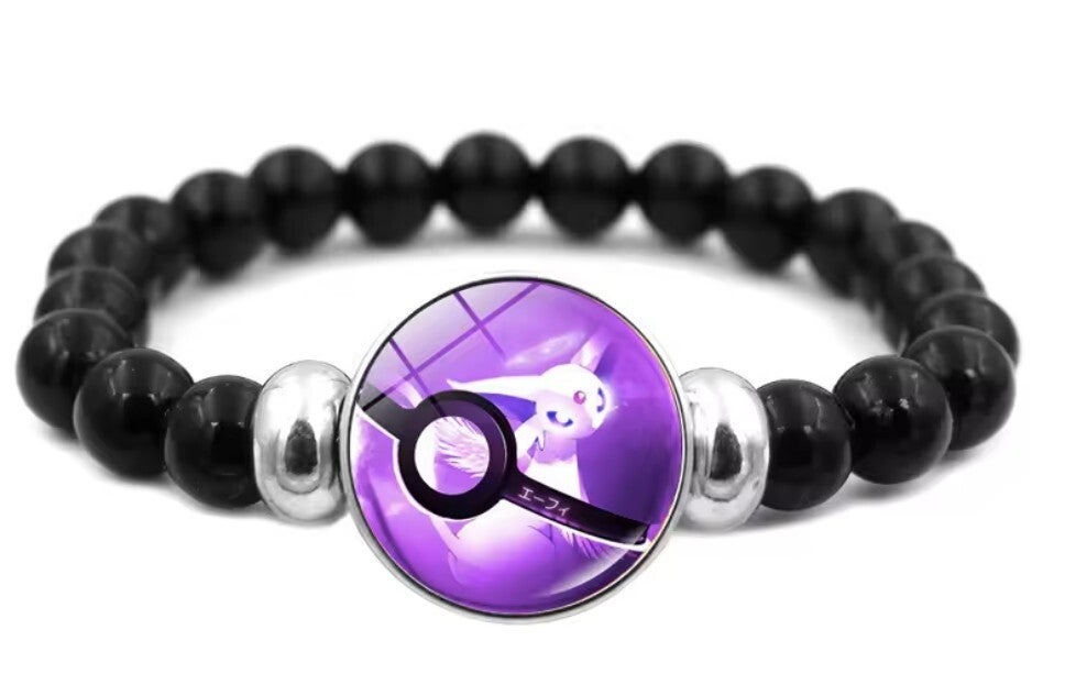 Bracelet pierre obsidienne Pokémon Mentali
