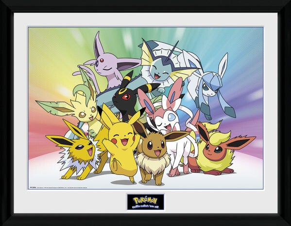 Poster encadré Pokemon - Evoli