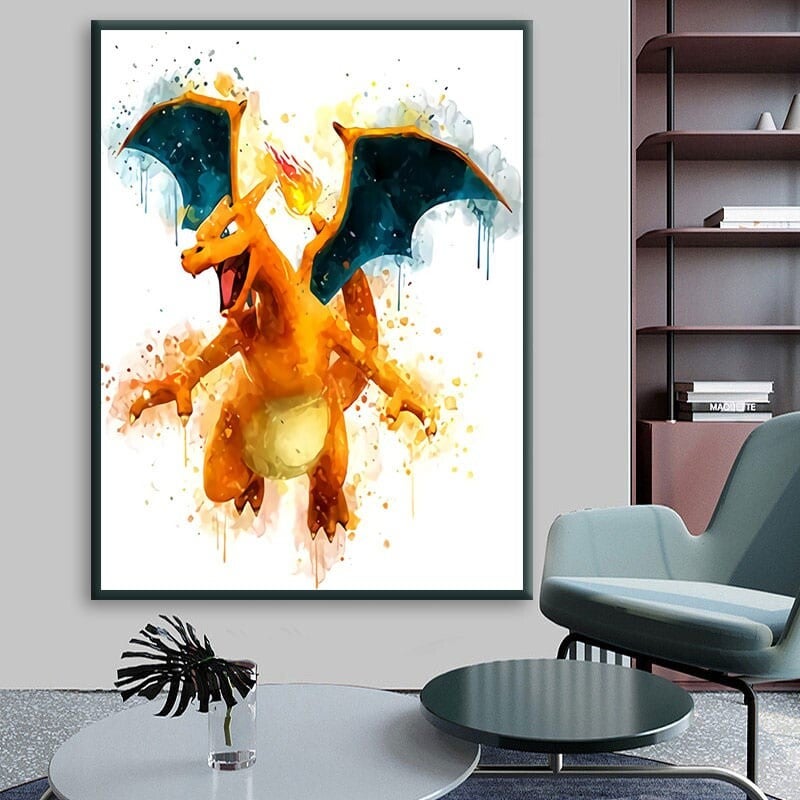 Poster Pokémon Dracaufeu En toile