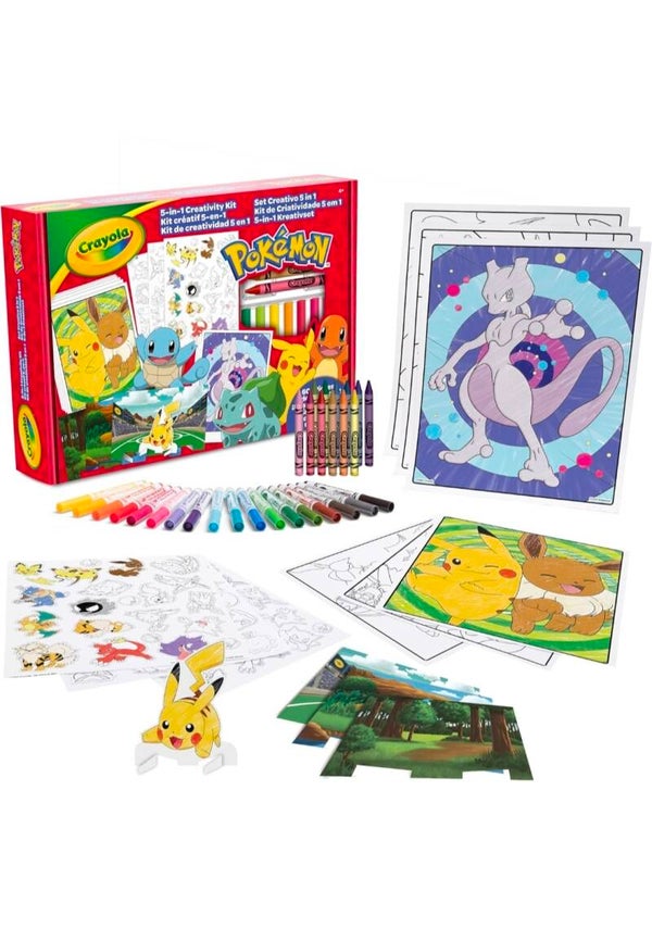 CRAYOLA - Set Créatif Pokémon 5 en 1