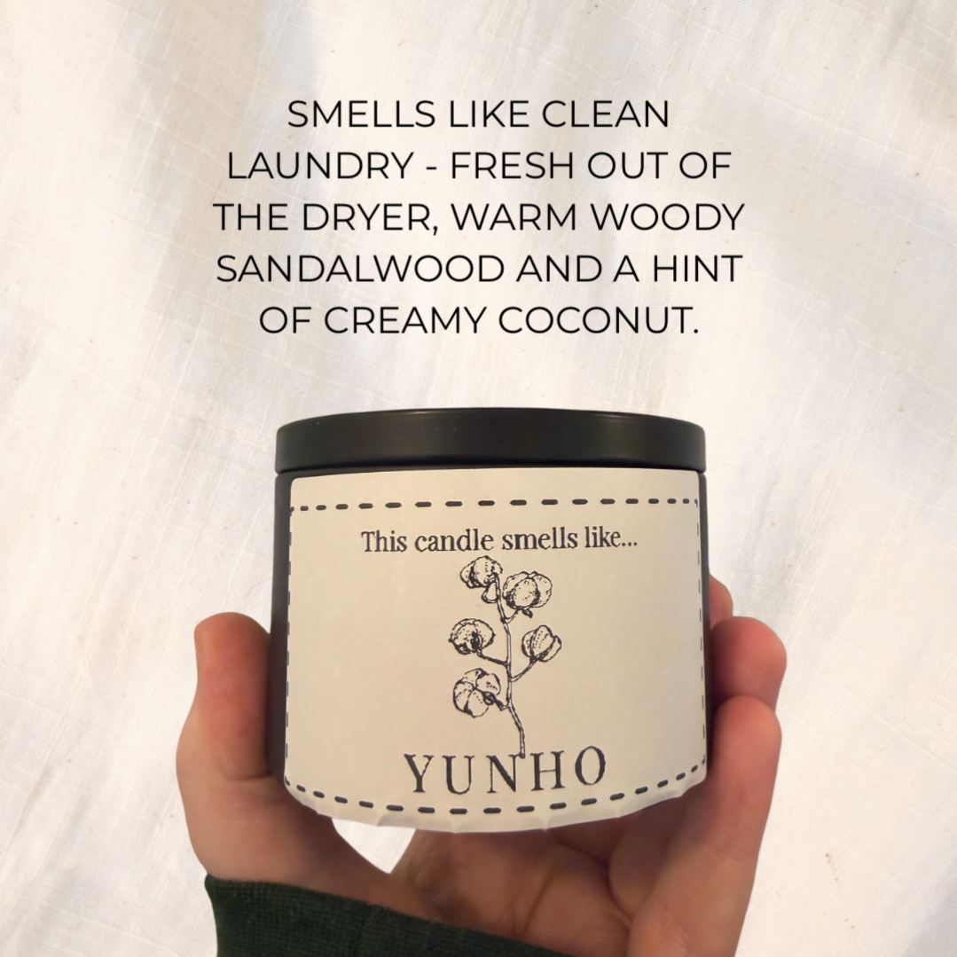This candle smells like YUNHO (8 oz.)