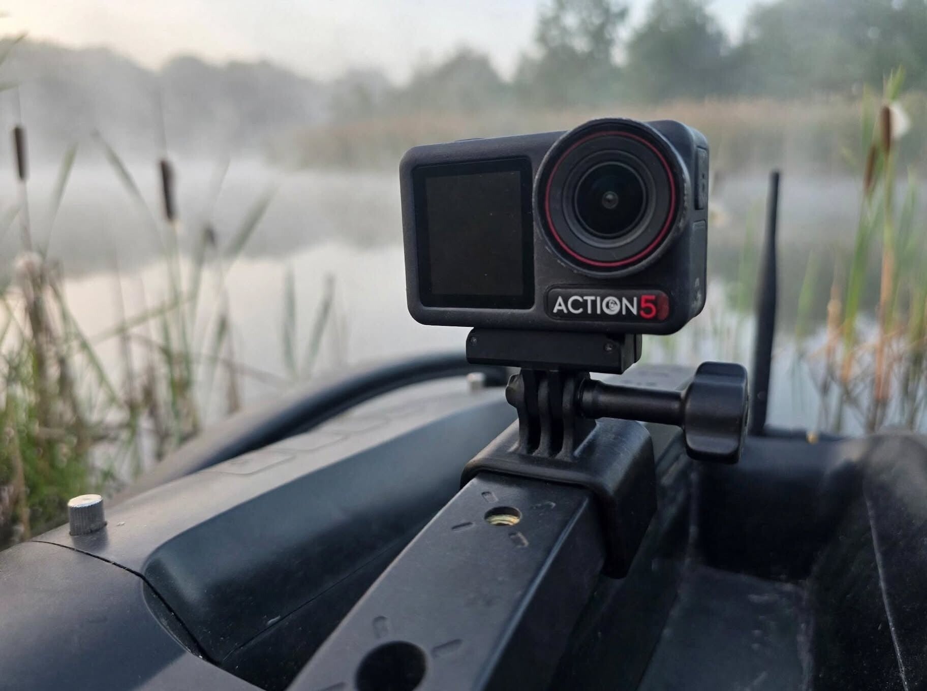 Deeper handle action camera mount