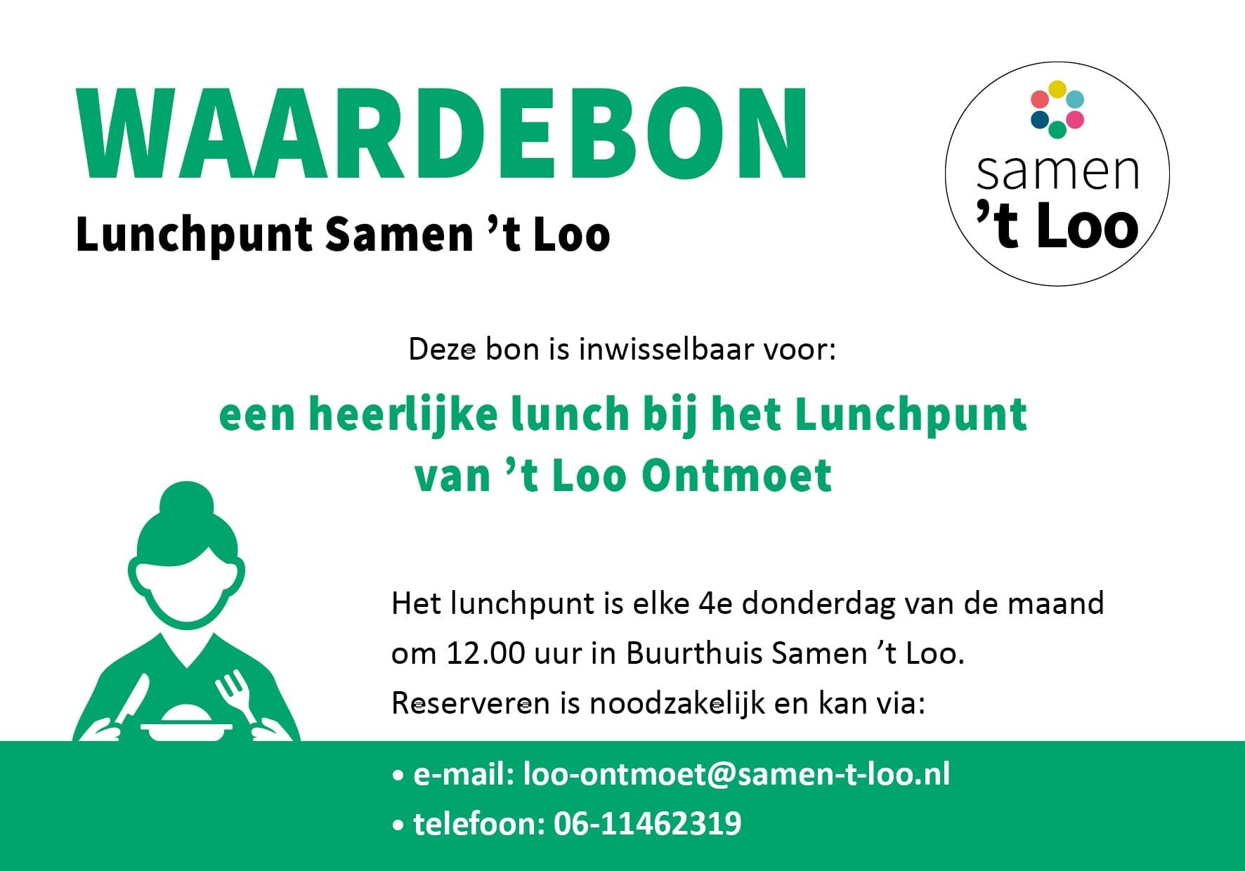 Waardebon Lunchpunt Samen ’t Loo