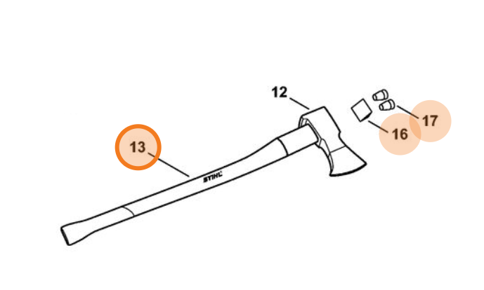 Stihl steel HICKORY 80cm met metalen versterking