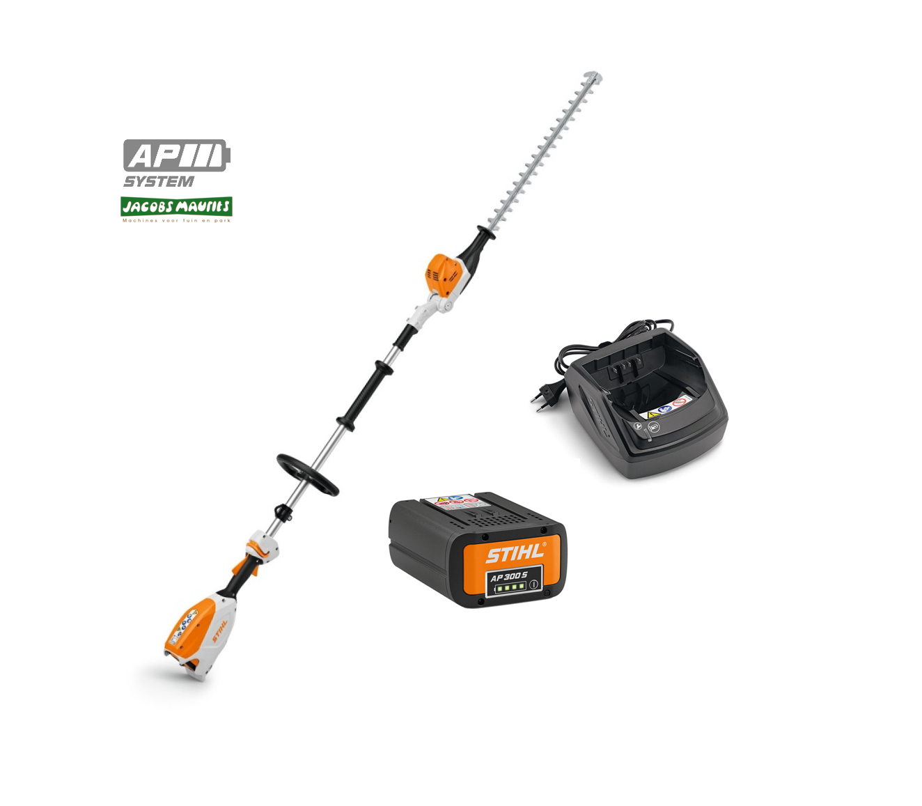 Stihl HLA 66 accu heggenschaar op steel (met AP 300 S accu en AL 101 lader)