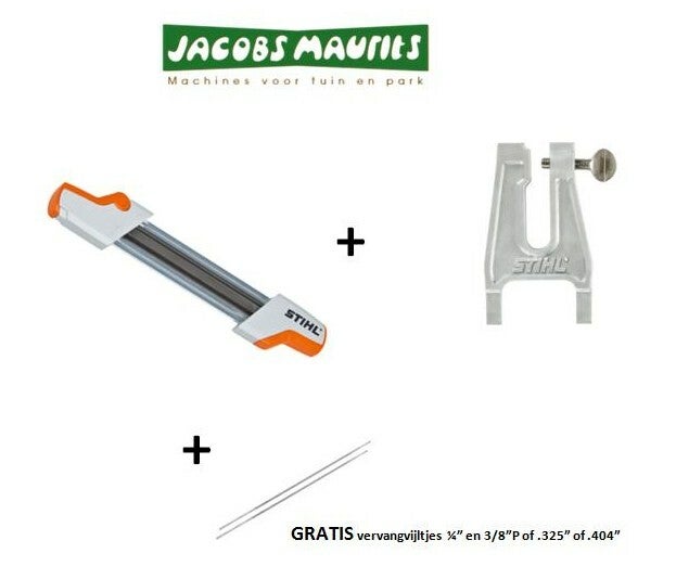 Set Vijlhouder 2 in 1 + vijlblok L 700 (.325")