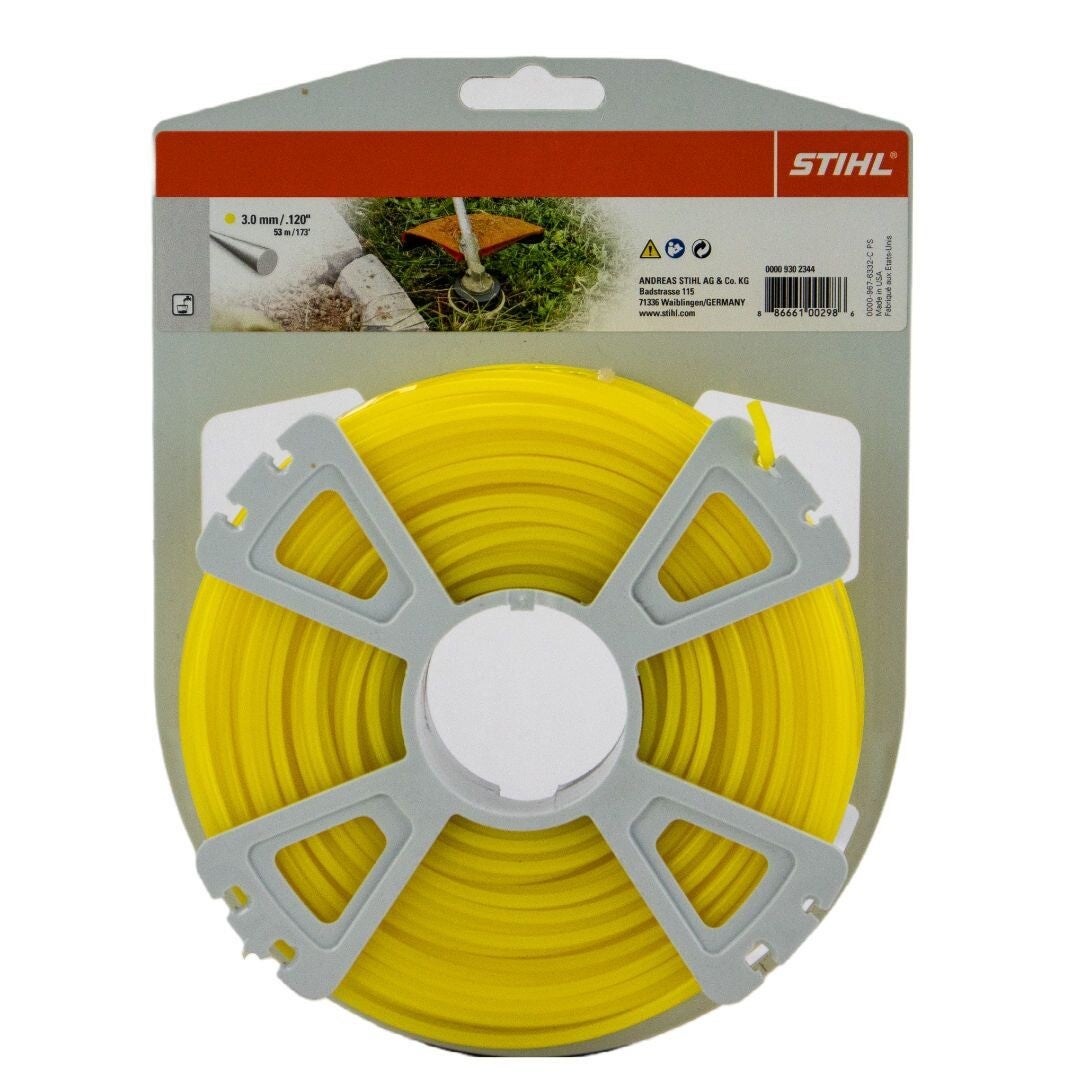 Fil De Tondeuse Stihl - Diamètre 4.0 Mm, Longueur 87 M - Couleur Vert - Pour Débroussailleuse, Coupe-bordures