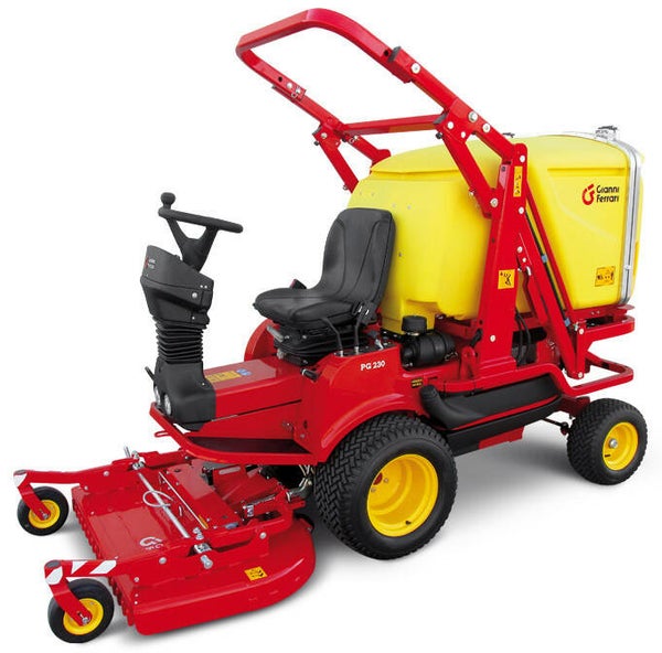 Gianni Ferrari PG 230 - benzine - bak 600l - frontwielen 20" - 112cm - hooglos