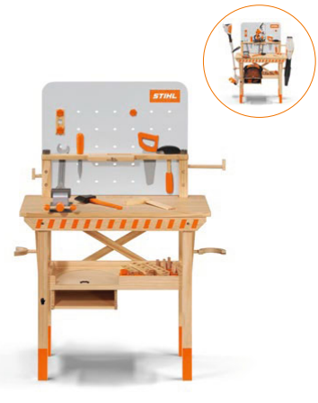 Stihl speelgoed werkbank voor kinderen