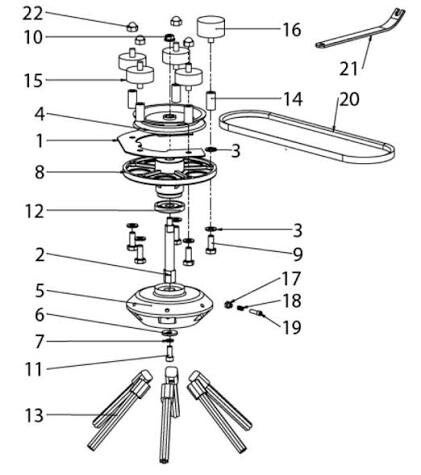 Ariens set staalborstels