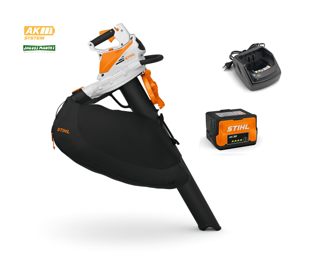 Stihl SHA 56 accu bladzuiger ( met accu AK 30 S en lader AL 101 )