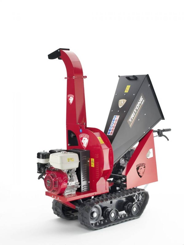 Ceccato Tritone BIG CINGO benzine hakselaar op rupswagen