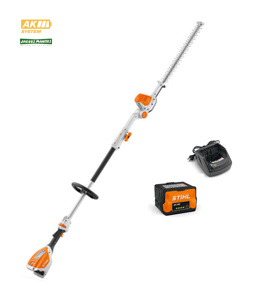 Stihl HLA 56 accu  heggenschaar op steel (met AK 20 accu en lader AL 101)