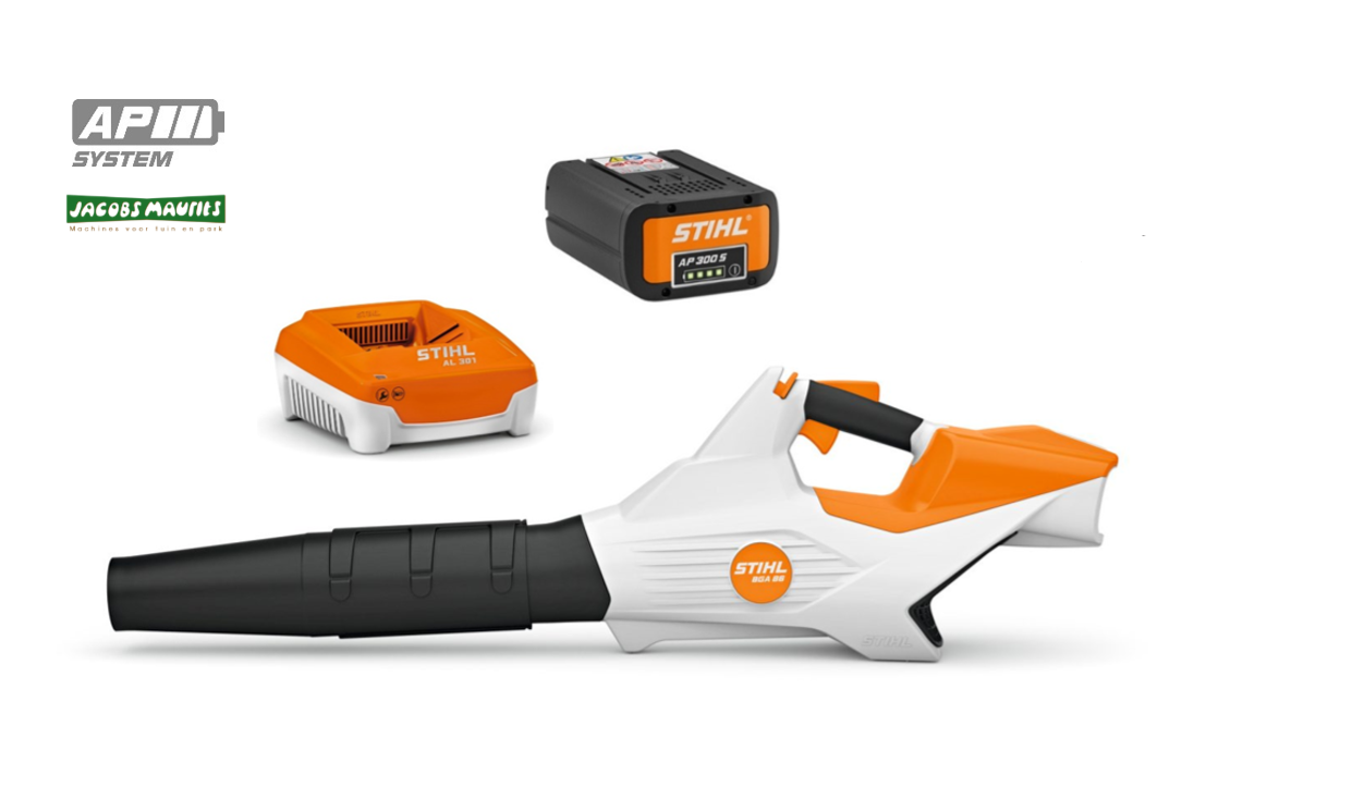 Stihl BGA 86 accu bladblazer (met AP 300 S accu en AL 301 lader)
