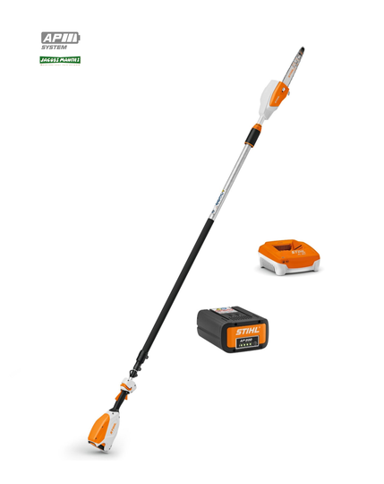 Stihl HTA 86 accu hoogtesnoeier met telescoopsteel (met AP 200 S accu en AL 301 lader)