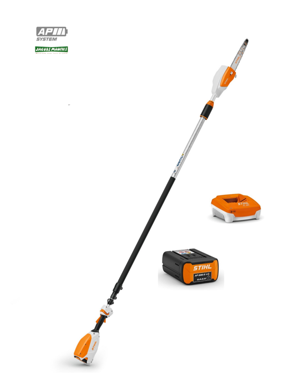 Stihl HTA 86 accu heggenschaar met telescoopsteel (met AP 500 S accu en AL 301 lader)