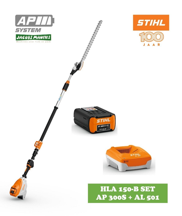 Stihl HLA 150 PRO accu heggenschaar met telescoopsteel (set met AP 300 S accu en AL 501 lader)